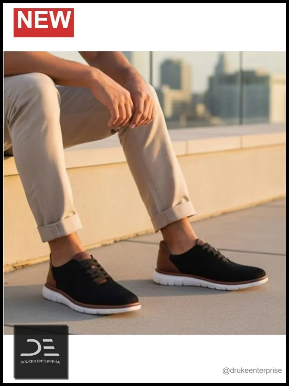 Men's Hands Free Slip-On Oxfords Faux Leather Casual Shoes